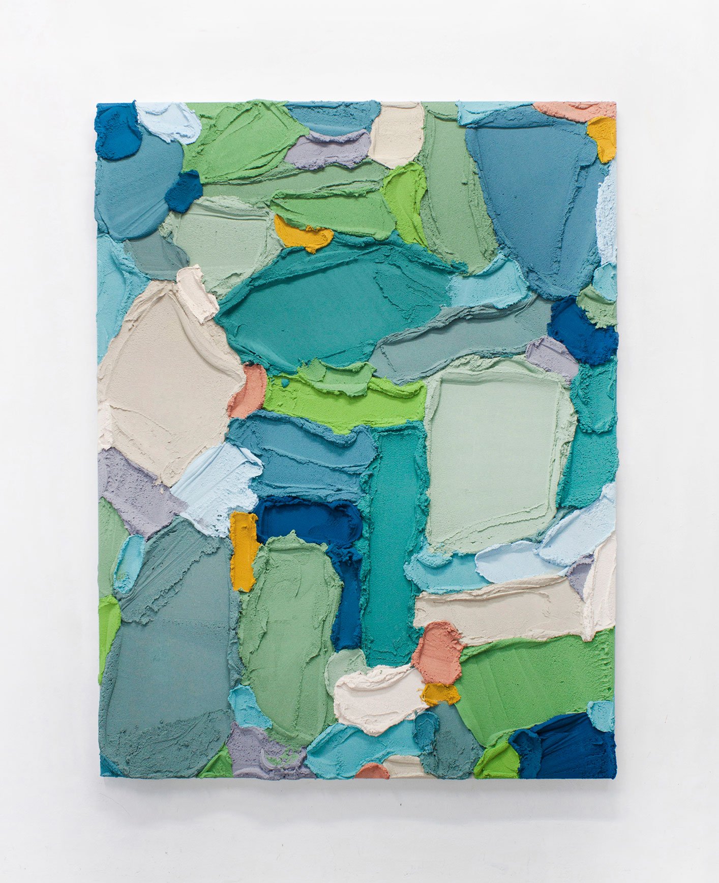 PR45, mixed media on wooden panel, 2021, 160 × 121 cm