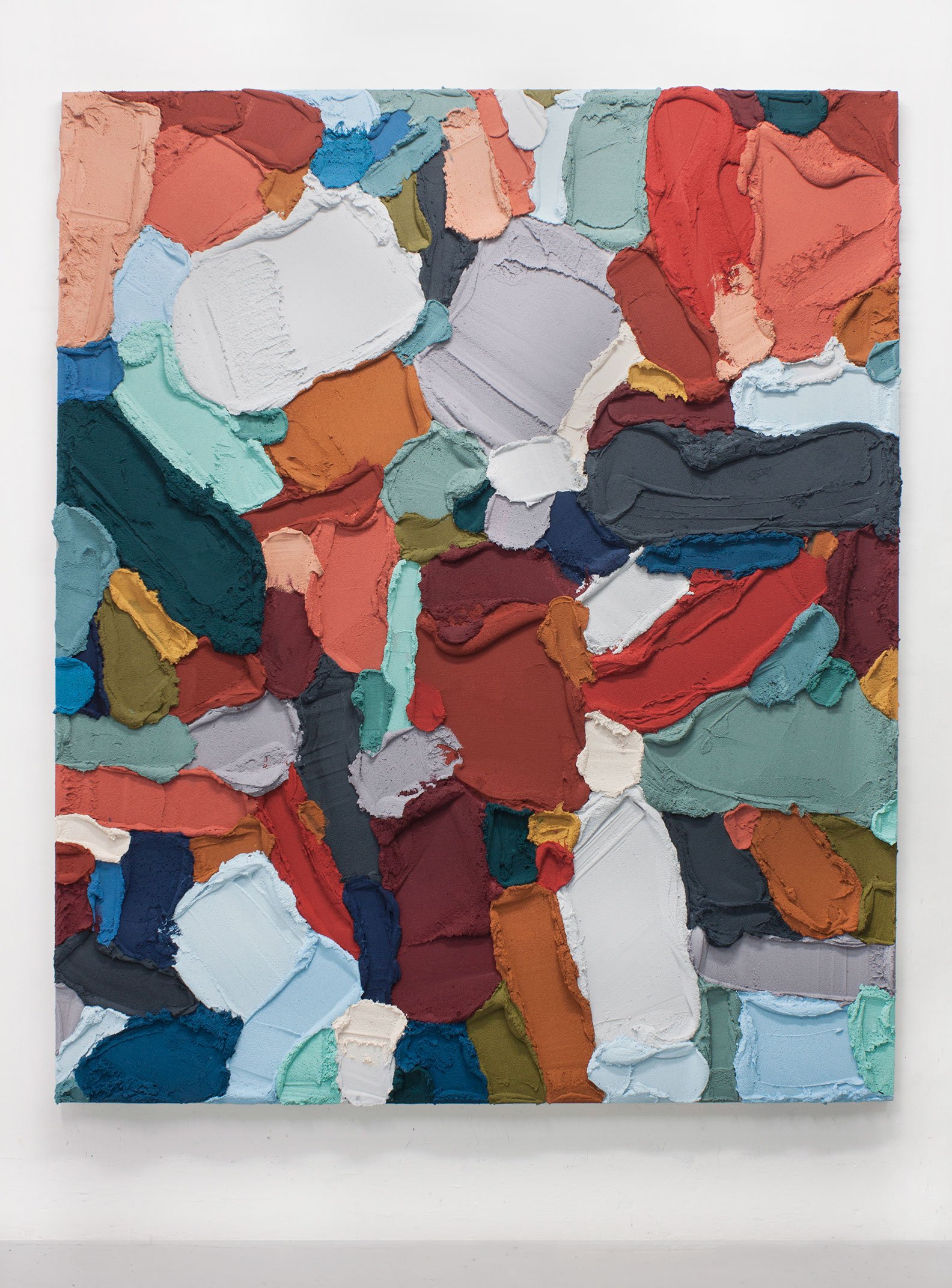 PR47, mixed media on wooden panel, 2021, 195 × 160 cm