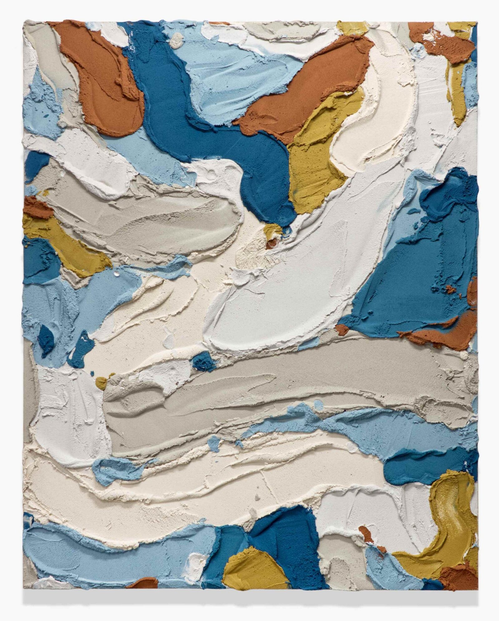 PR172, mixed media on burlap, 2026, 150 × 120 cm