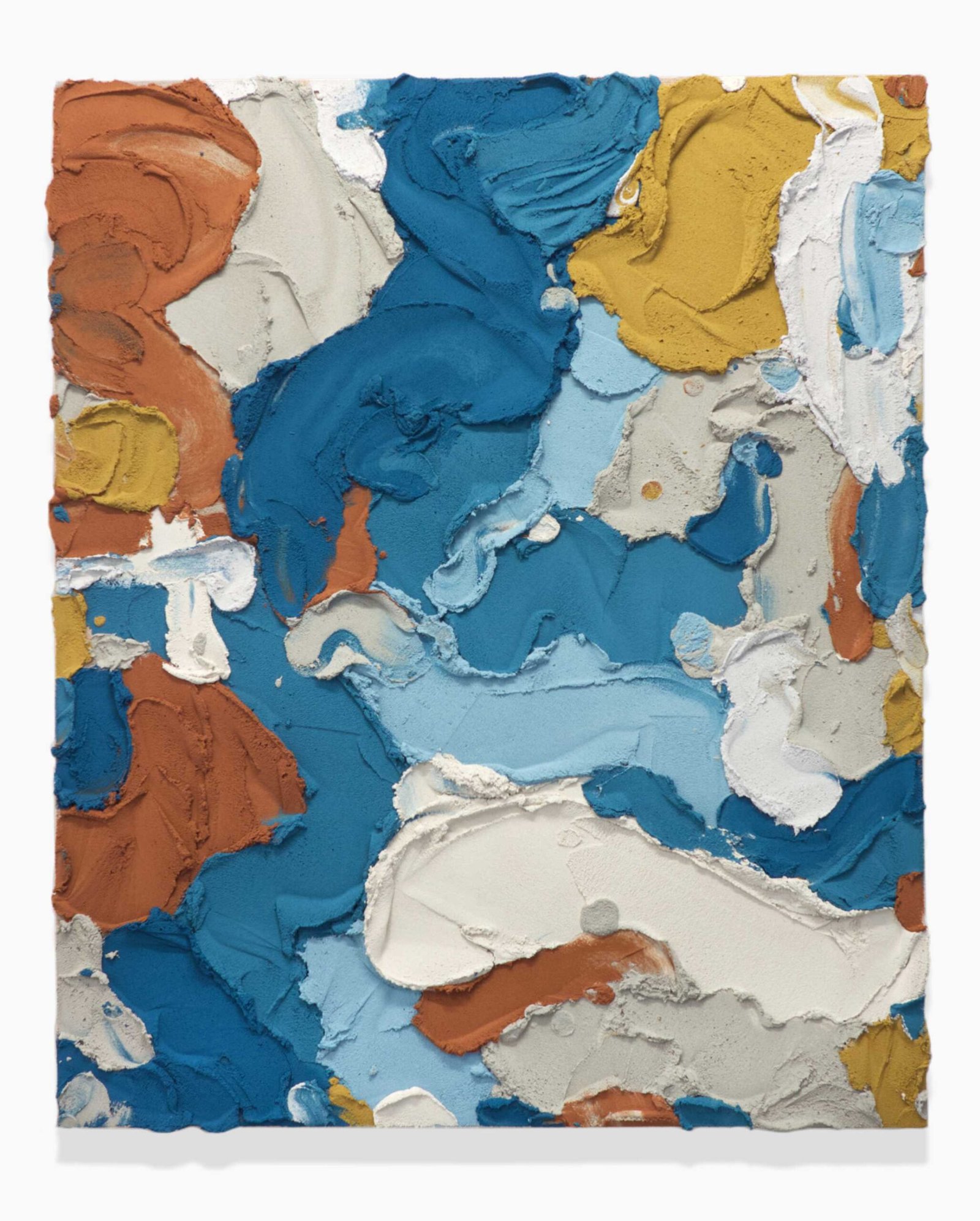 PR173, mixed media on burlap, 2026, 120 × 100 cm